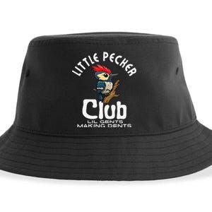 Little Pecker Club Lil Gents Making Dents Funny Gift Sustainable Bucket Hat