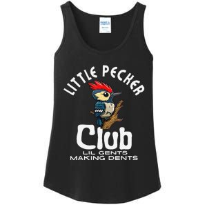 Little Pecker Club Lil Gents Making Dents Funny Gift Ladies Essential Tank