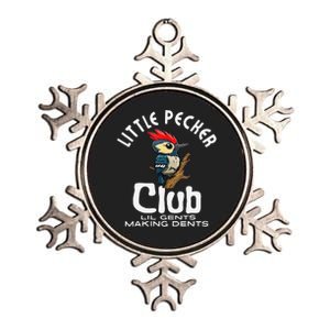 Little Pecker Club Lil Gents Making Dents Funny Gift Metallic Star Ornament