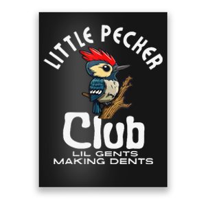 Little Pecker Club Lil Gents Making Dents Funny Gift Poster