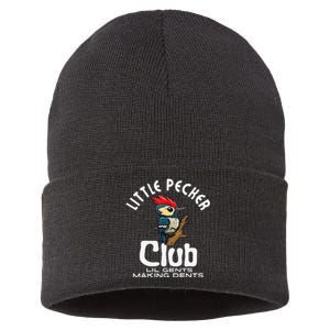 Little Pecker Club Lil Gents Making Dents Funny Gift Sustainable Knit Beanie