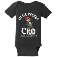 Little Pecker Club Lil Gents Making Dents Funny Gift Baby Bodysuit