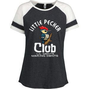 Little Pecker Club Lil Gents Making Dents Funny Gift Enza Ladies Jersey Colorblock Tee