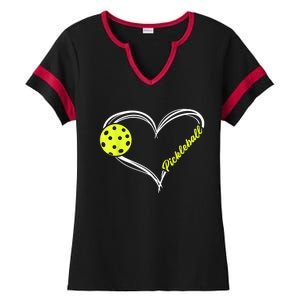 Love Pickleball - cute pickleball match, I love pickleball Ladies Halftime Notch Neck Tee