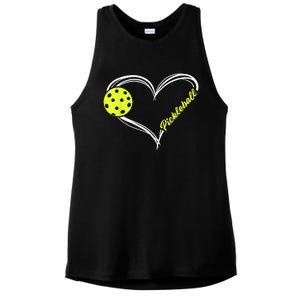 Love Pickleball - cute pickleball match, I love pickleball Ladies PosiCharge Tri-Blend Wicking Tank