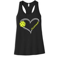 Love Pickleball - cute pickleball match, I love pickleball Women's Racerback Tank