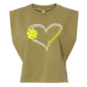 Love Pickleball - cute pickleball match, I love pickleball Garment-Dyed Women's Muscle Tee