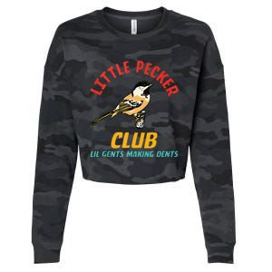 Little Pecker Club Lil Gents Making Dents Cropped Pullover Crew