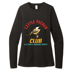 Little Pecker Club Lil Gents Making Dents Womens CVC Long Sleeve Shirt