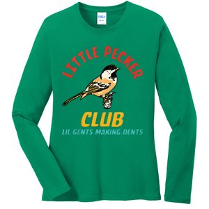 Little Pecker Club Lil Gents Making Dents Ladies Long Sleeve Shirt