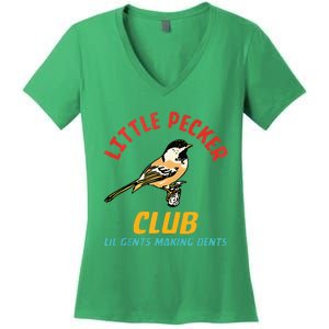 Little Pecker Club Lil Gents Making Dents Women's V-Neck T-Shirt