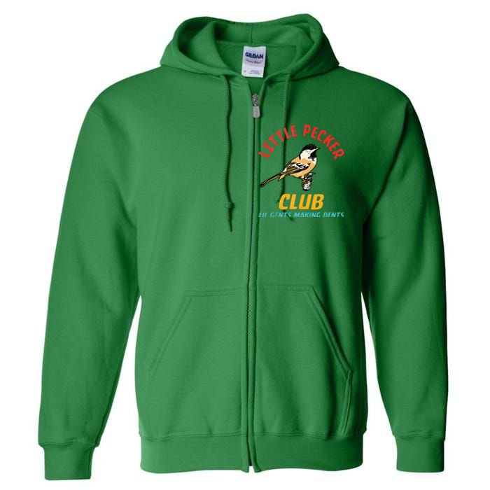 Little Pecker Club Lil Gents Making Dents Full Zip Hoodie