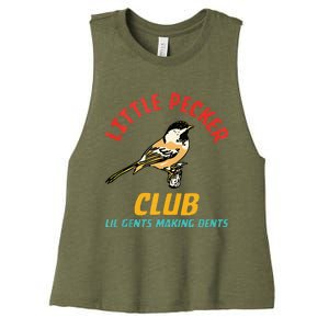 Little Pecker Club Lil Gents Making Dents Women's Racerback Cropped Tank