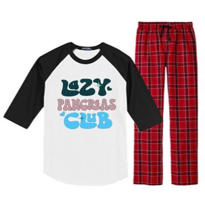 Lazy Pancreas Club Funny Diabetes Awareness Raglan Sleeve Pajama Set