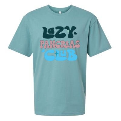 Lazy Pancreas Club Funny Diabetes Awareness Sueded Cloud Jersey T-Shirt