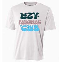 Lazy Pancreas Club Funny Diabetes Awareness Cooling Performance Crew T-Shirt