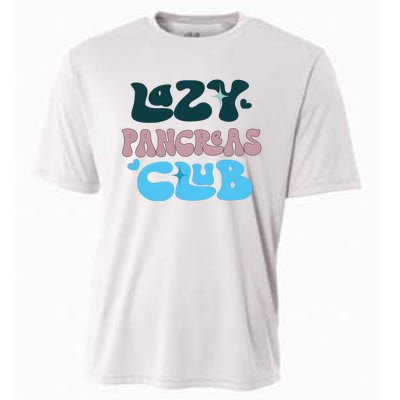 Lazy Pancreas Club Funny Diabetes Awareness Cooling Performance Crew T-Shirt