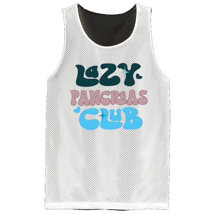 Lazy Pancreas Club Funny Diabetes Awareness Mesh Reversible Basketball Jersey Tank