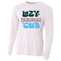 Lazy Pancreas Club Funny Diabetes Awareness Cooling Performance Long Sleeve Crew