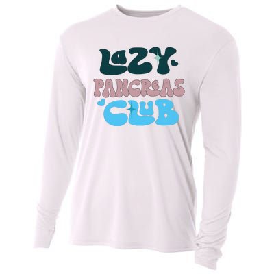 Lazy Pancreas Club Funny Diabetes Awareness Cooling Performance Long Sleeve Crew