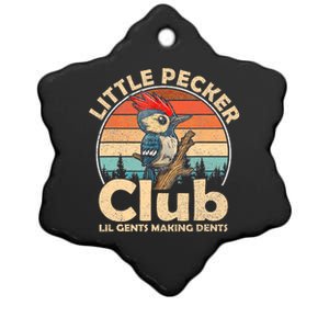 Little Pecker Club Lil Gents Making Dents Ceramic Star Ornament