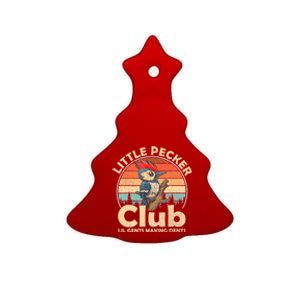 Little Pecker Club Lil Gents Making Dents Ceramic Tree Ornament