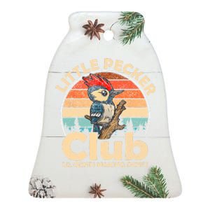 Little Pecker Club Lil Gents Making Dents Ceramic Bell Ornament