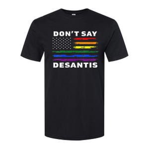 LGBTQ Pride Don't Say DeSantis Florida Say Gay Anti DeSantis Softstyle® CVC T-Shirt