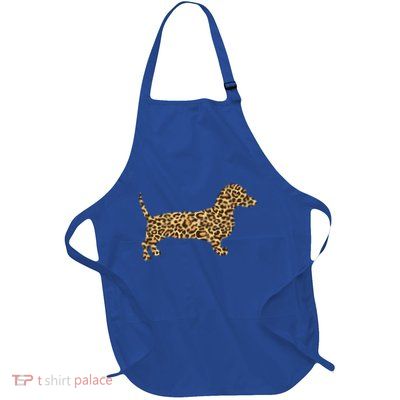 Leopard Print Dachshund Weiner Sausage Dog Girls Gift Apron