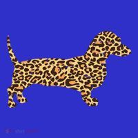 Leopard Print Dachshund Weiner Sausage Dog Girls Gift Tall T-Shirt