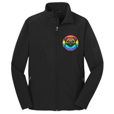 Lgbtq+ Pug Dog Core Soft Shell Jacket