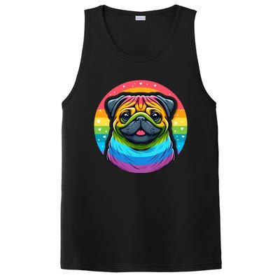 Lgbtq+ Pug Dog PosiCharge Competitor Tank