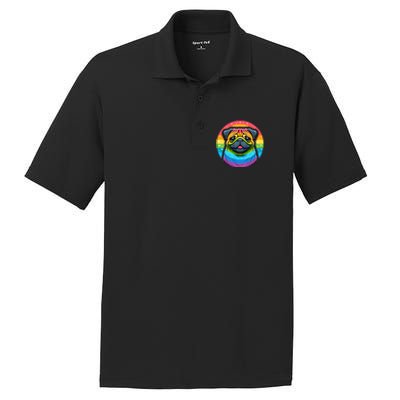 Lgbtq+ Pug Dog PosiCharge RacerMesh Polo