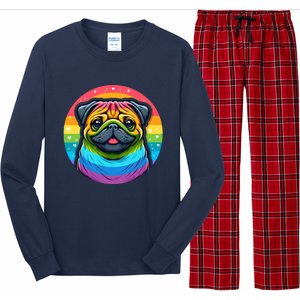 Lgbtq+ Pug Dog Long Sleeve Pajama Set