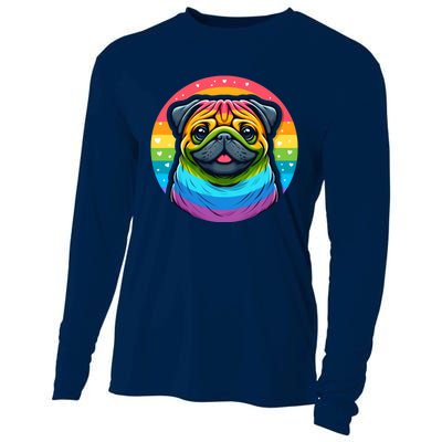 Lgbtq+ Pug Dog Cooling Performance Long Sleeve Crew