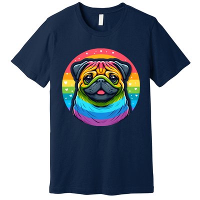 Lgbtq+ Pug Dog Premium T-Shirt