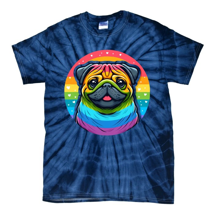 Lgbtq+ Pug Dog Tie-Dye T-Shirt