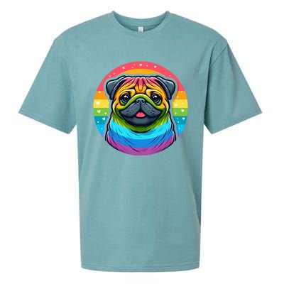 Lgbtq+ Pug Dog Sueded Cloud Jersey T-Shirt