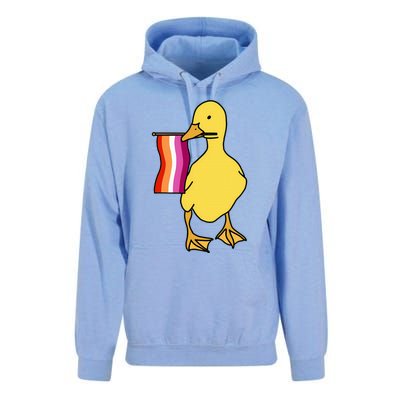 Lesbian Pride Duck Funny Lgbt Pride Unisex Surf Hoodie