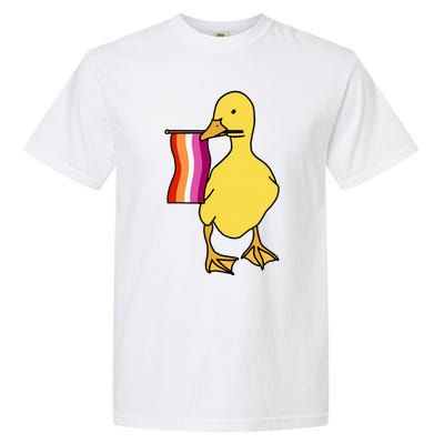 Lesbian Pride Duck Funny Lgbt Pride Garment-Dyed Heavyweight T-Shirt