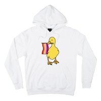 Lesbian Pride Duck Funny Lgbt Pride Hoodie