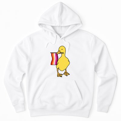 Lesbian Pride Duck Funny Lgbt Pride Hoodie