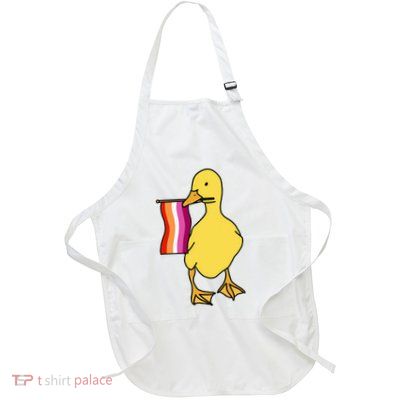 Lesbian Pride Duck Funny Lgbt Pride Apron
