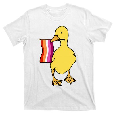 Lesbian Pride Duck Funny Lgbt Pride T-Shirt