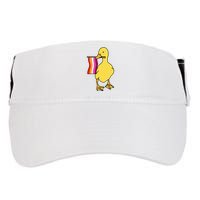 Lesbian Pride Duck Funny Lgbt Pride Adult Drive Performance Visor