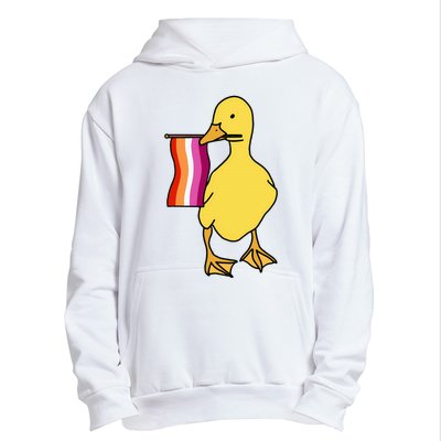 Lesbian Pride Duck Funny Lgbt Pride Urban Pullover Hoodie