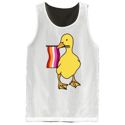 Lesbian Pride Duck Funny Lgbt Pride Mesh Reversible Basketball Jersey Tank