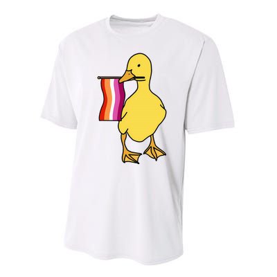 Lesbian Pride Duck Funny Lgbt Pride Performance Sprint T-Shirt