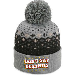 LGBTQ Pride Dont Say DeSantis Florida Say Gay Anti DeSantis The Baniff Cuffed Pom Beanie