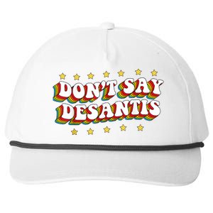 LGBTQ Pride Dont Say DeSantis Florida Say Gay Anti DeSantis Snapback Five-Panel Rope Hat